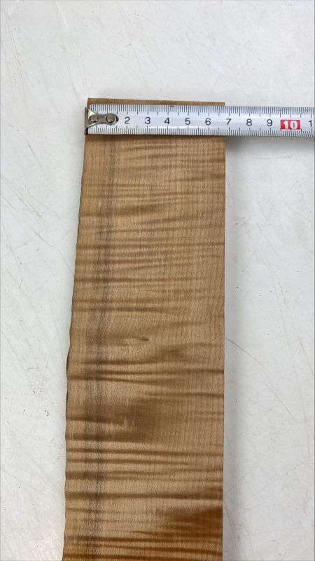 Fretboard Curly Maple "Caramel", 740x84/68x9mm Unique Piece #007